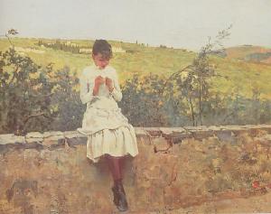 Telemaco Signorini, “Sulle colline a Settignano” (1885; collezione privata)